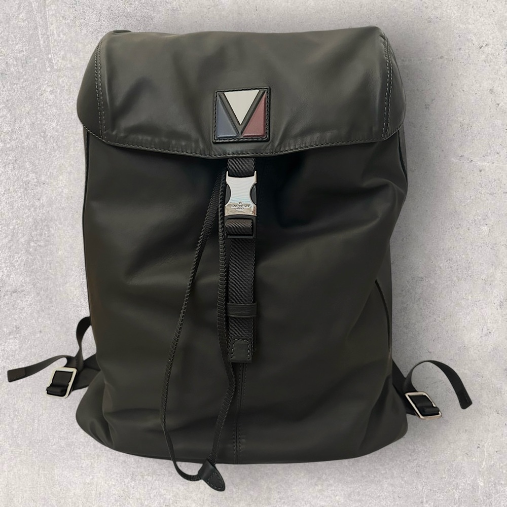 Lv Garon Leather Backpack - image 1